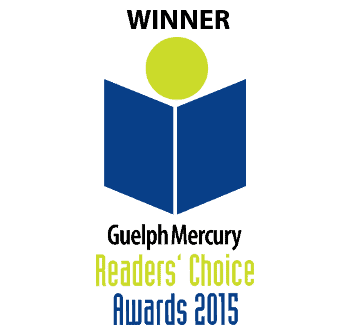 Guelph Mercury Readers' Choice Winner badge 2015