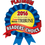 2016 Platinum Readers' Choice award ribbon.